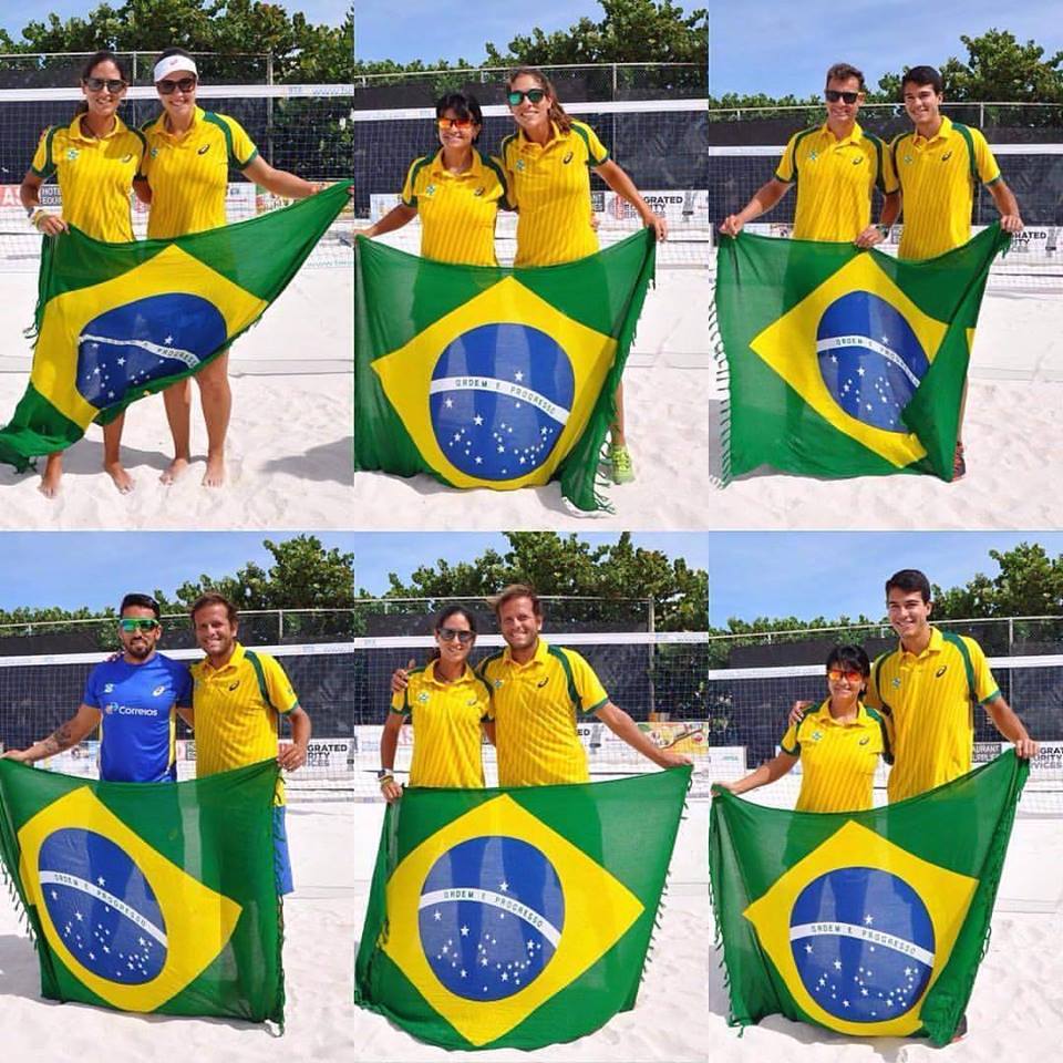 Brasil esteve em todas as finais de duplas do Pan-Americano