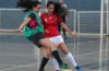 Disputa do futsal feminino no JUU